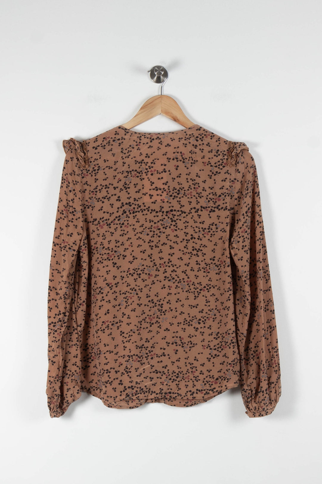 Blouse Marron et Noire - Taille L/40 de la marque Stella Forest | PARAD84143 - Vendu par Paradigme - Image 4