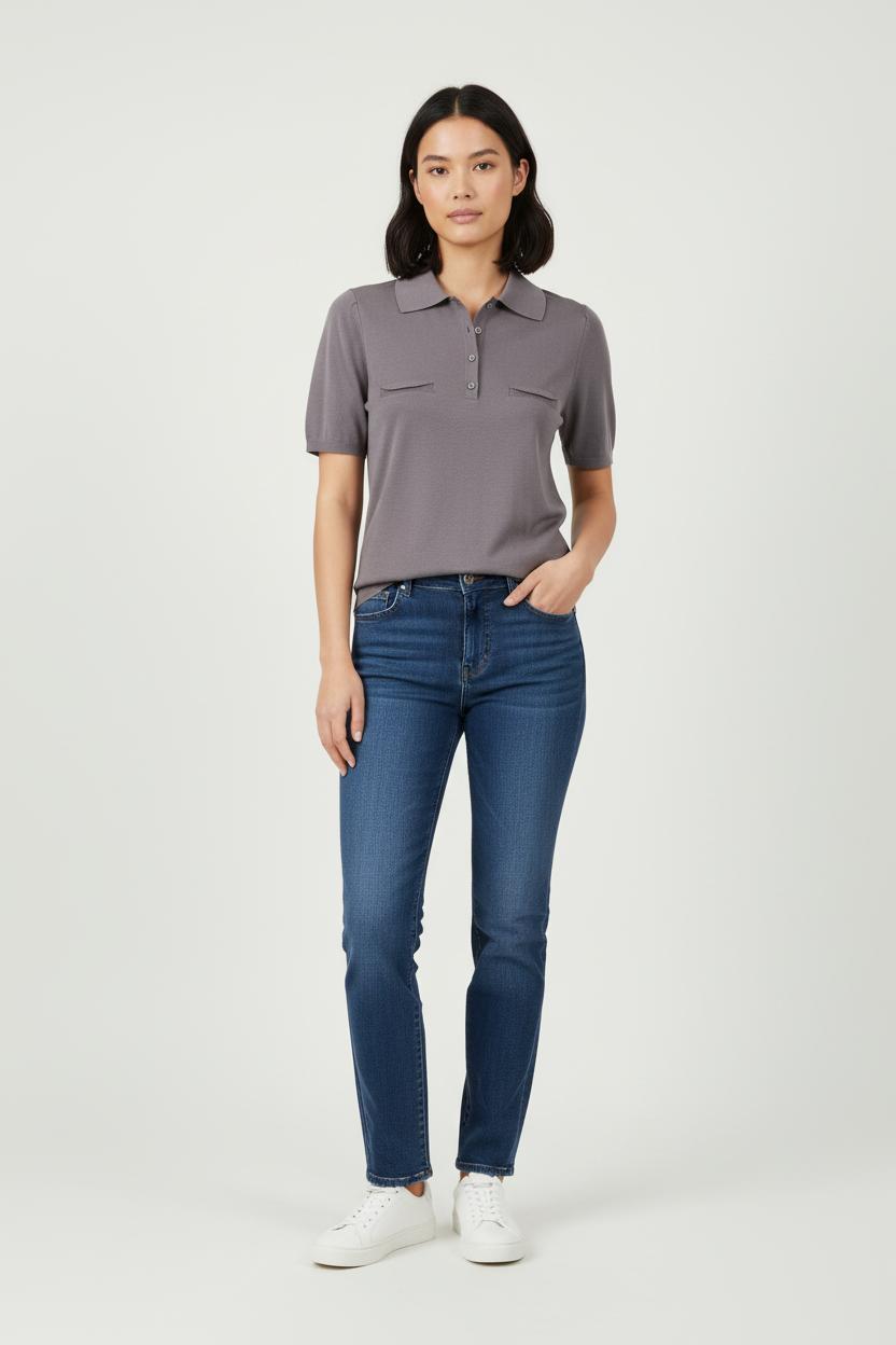 Polo Gris - Taille S/36 de la marque IKKS | PARAD84151 - Vendu par Paradigme - Image 1