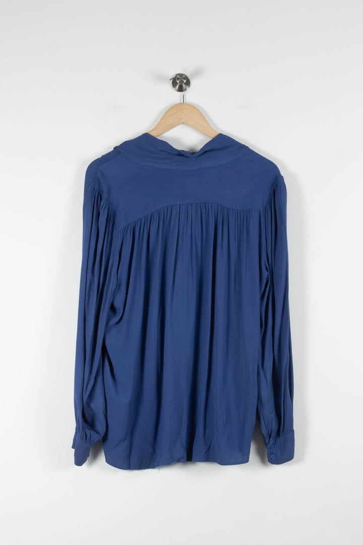 Chemisier Bleu - Taille L/40 de la marque La Fée Maraboutée | PARAD84156 - Vendu par Paradigme - Image 4