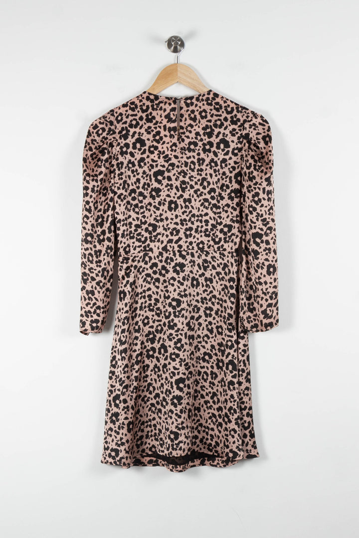 Robe Midi Rose et Noire - Taille S/36 de la marque Claudie Pierlot | PARAD84158 - Vendu par Paradigme - Image 4