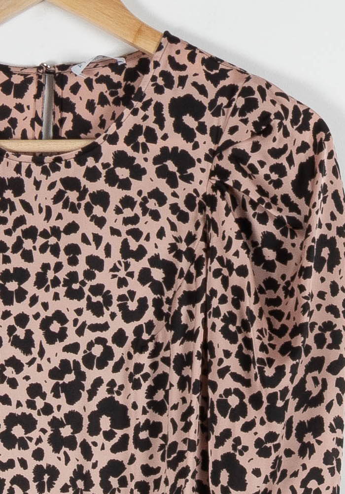 Robe Midi Rose et Noire - Taille S/36 de la marque Claudie Pierlot | PARAD84158 - Vendu par Paradigme - Image 3
