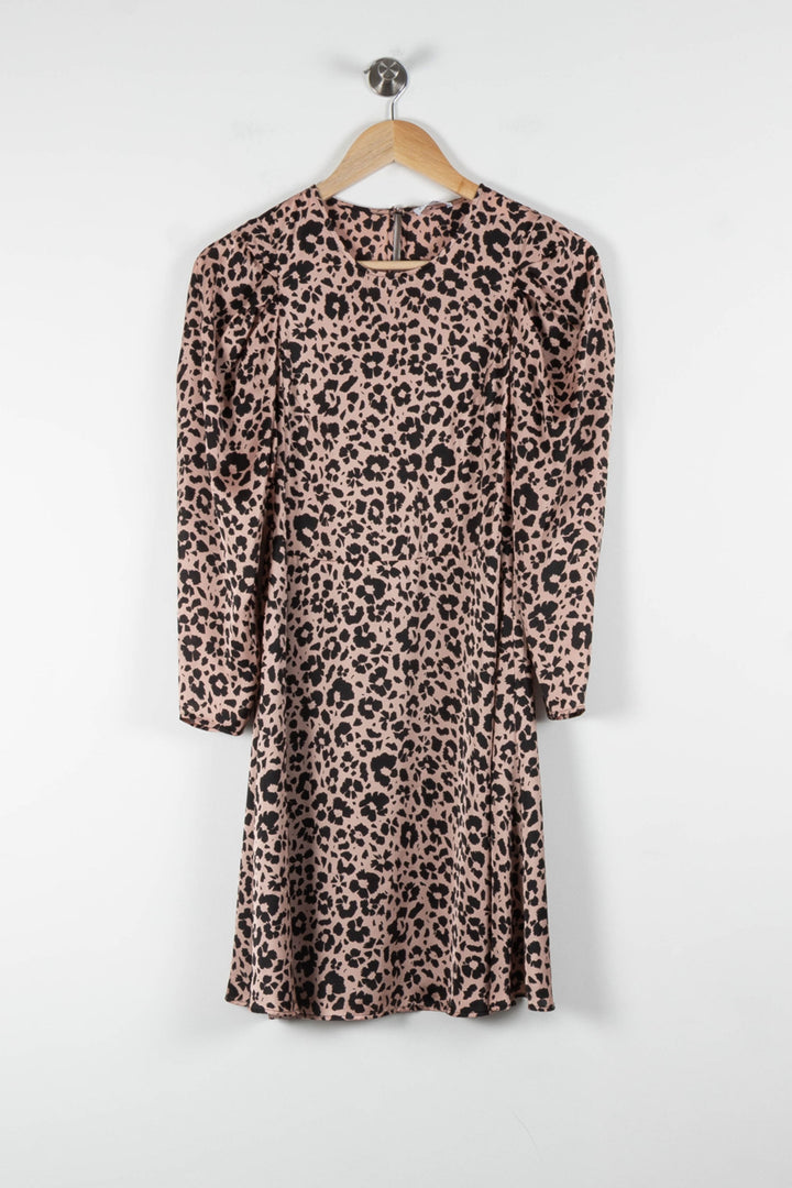 Robe Midi Rose et Noire - Taille S/36 de la marque Claudie Pierlot | PARAD84158 - Vendu par Paradigme - Image 2