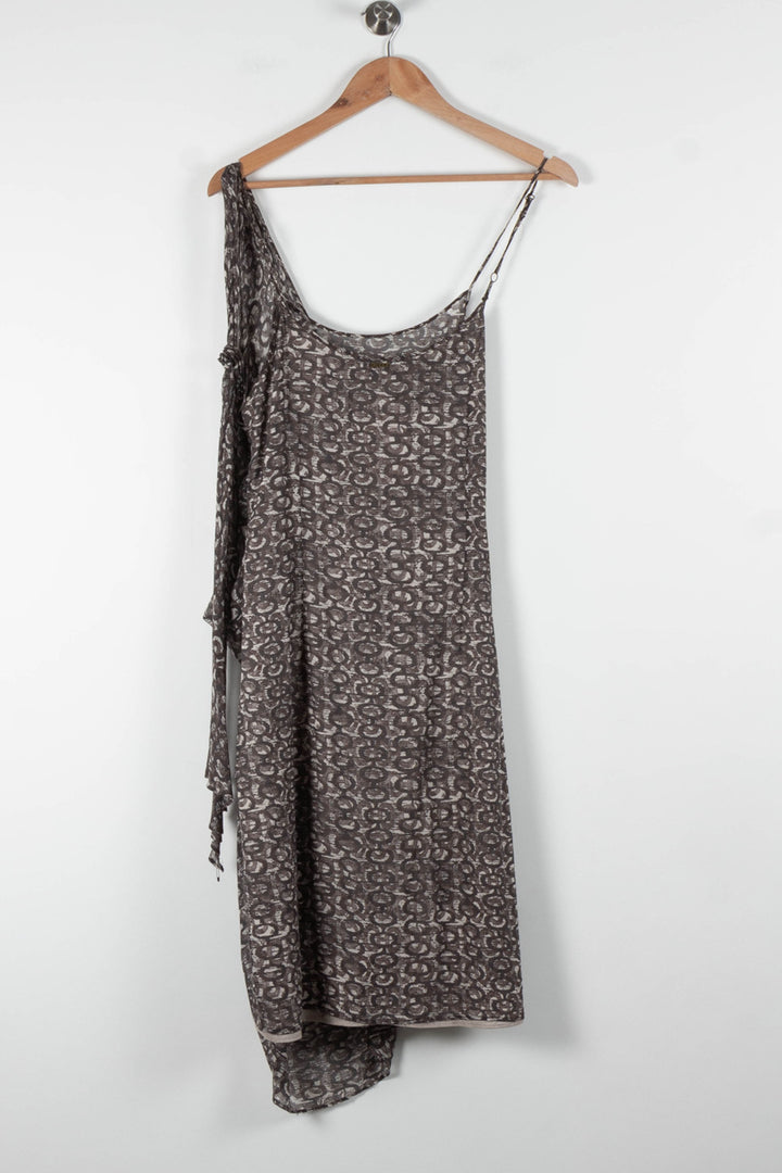 Robe Asymétrique Marron - Taille XL/42 de la marque IKKS | PARAD84162 - Vendu par Paradigme - Image 4