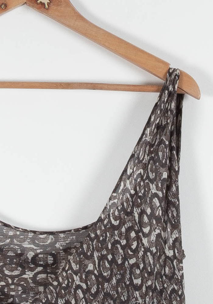 Robe Asymétrique Marron - Taille XL/42 de la marque IKKS | PARAD84162 - Vendu par Paradigme - Image 3