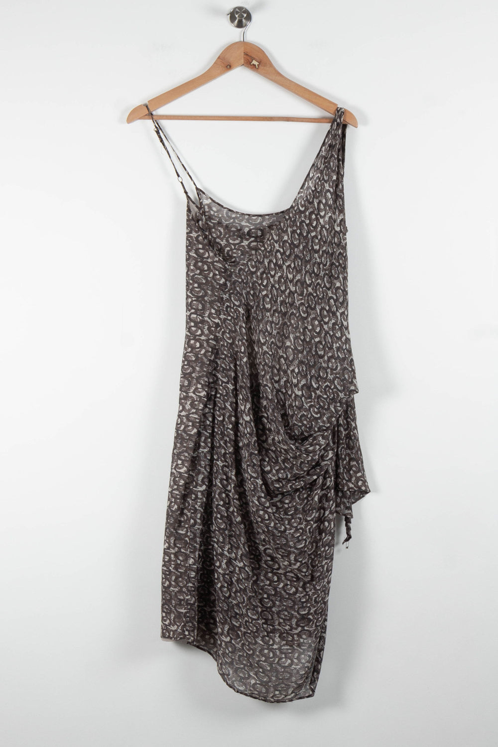 Robe Asymétrique Marron - Taille XL/42 de la marque IKKS | PARAD84162 - Vendu par Paradigme - Image 2