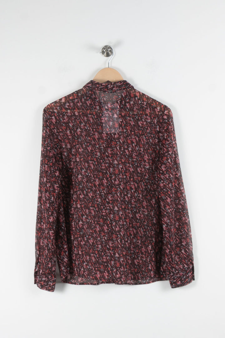 Chemise Bordeaux et Noire - Taille XL/42 de la marque IKKS | PARAD84164 - Vendu par Paradigme - Image 4