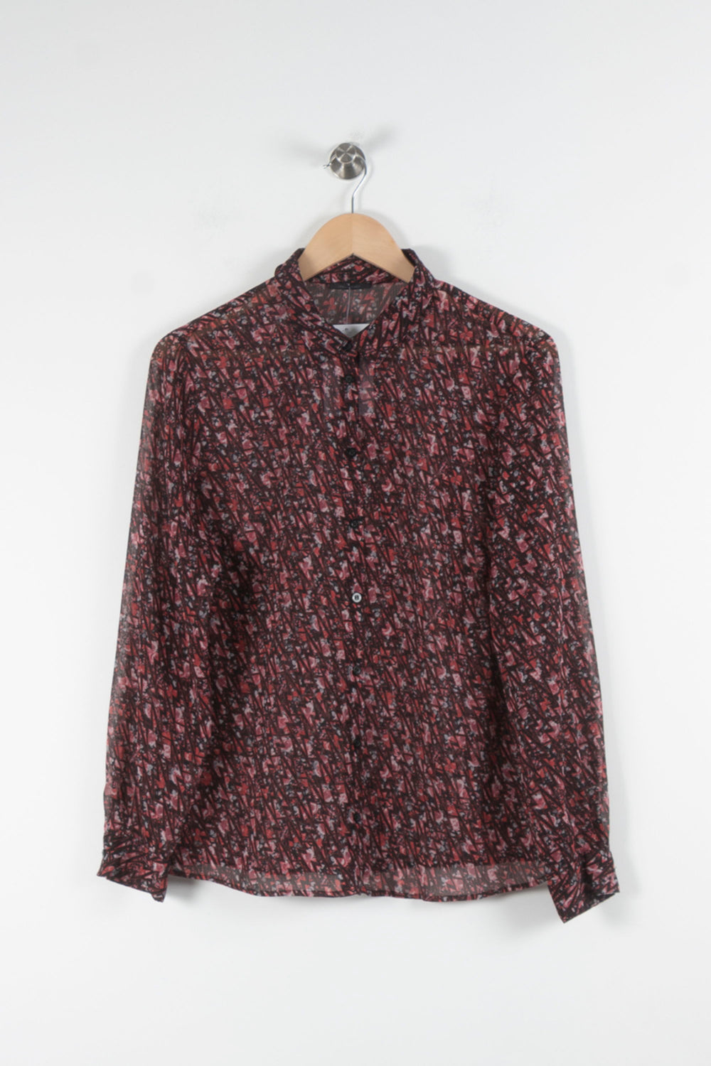 Chemise Bordeaux et Noire - Taille XL/42 de la marque IKKS | PARAD84164 - Vendu par Paradigme - Image 2