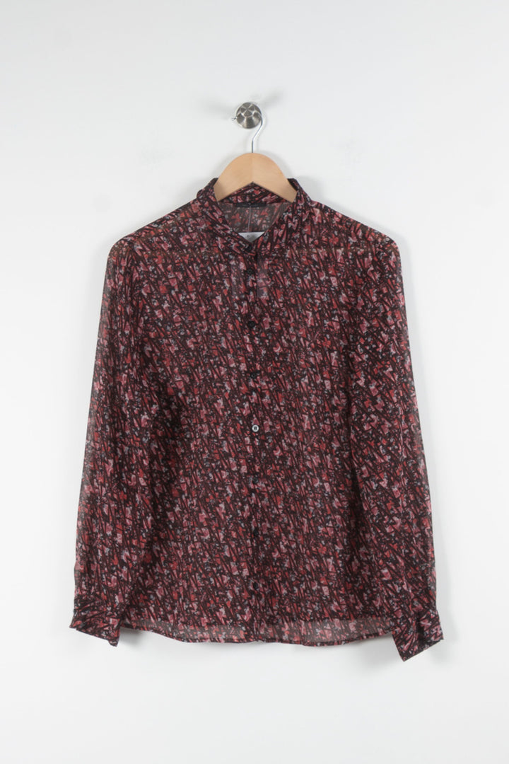 Chemise Bordeaux et Noire - Taille XL/42 de la marque IKKS | PARAD84164 - Vendu par Paradigme - Image 2