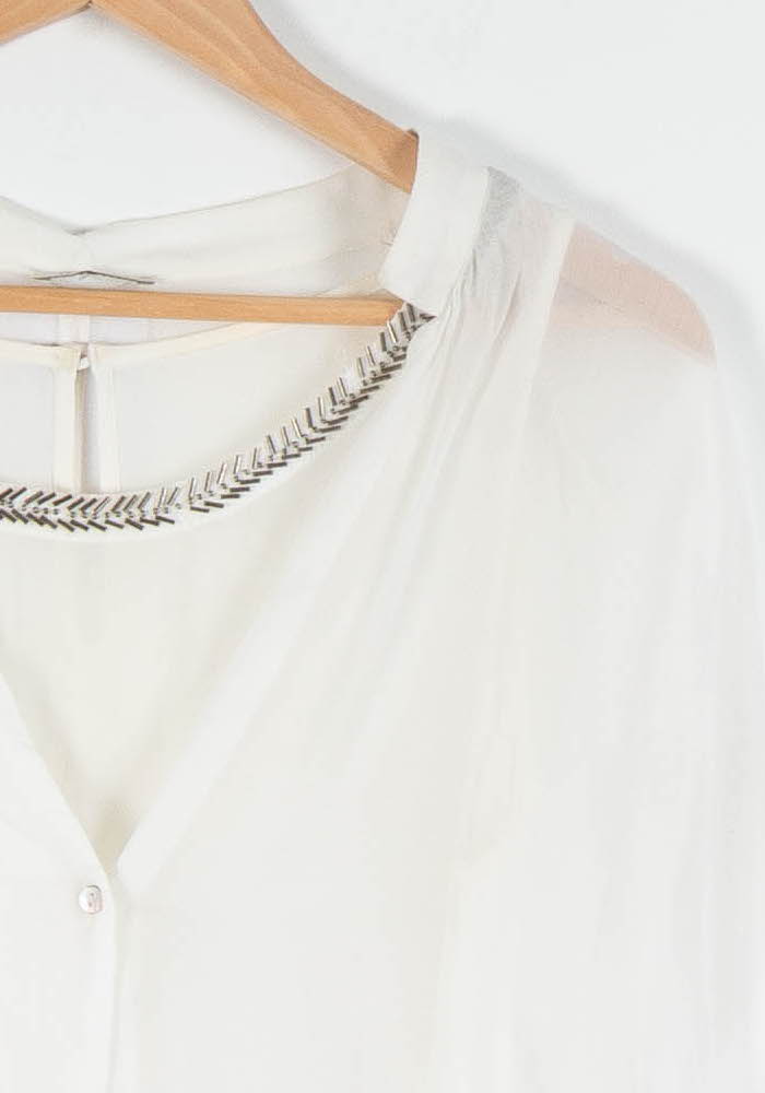 Blouse Blanche - Taille XL/42 de la marque IKKS | PARAD84166 - Vendu par Paradigme - Image 3