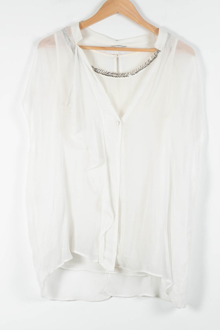 Blouse Blanche - Taille XL/42 de la marque IKKS | PARAD84166 - Vendu par Paradigme - Image 2