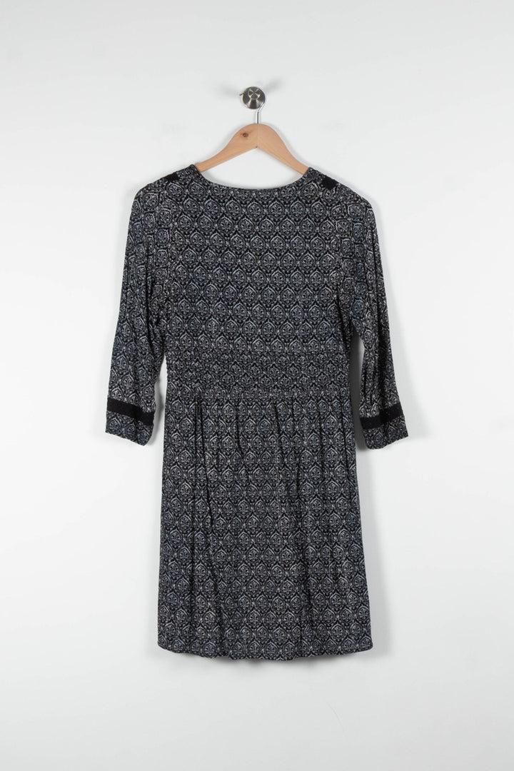 Robe Noire et Grise - Taille S/36 de la marque La Fée Maraboutée | PARAD84173 - Vendu par Paradigme - Image 4