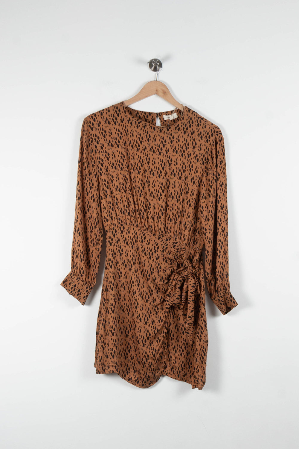 Robe Courte Marron et Noir - Taille S/36 de la marque Bizance | PARAD84194 - Vendu par Paradigme - Image 2
