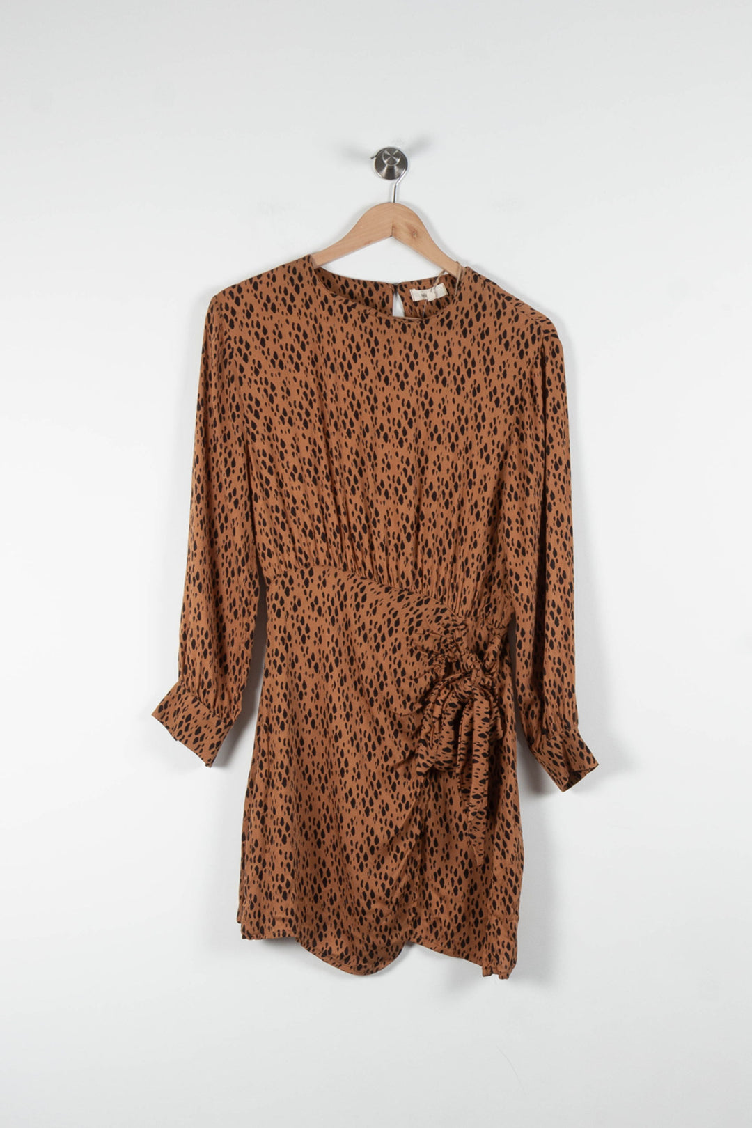 Robe Courte Marron et Noir - Taille S/36 de la marque Bizance | PARAD84194 - Vendu par Paradigme - Image 2