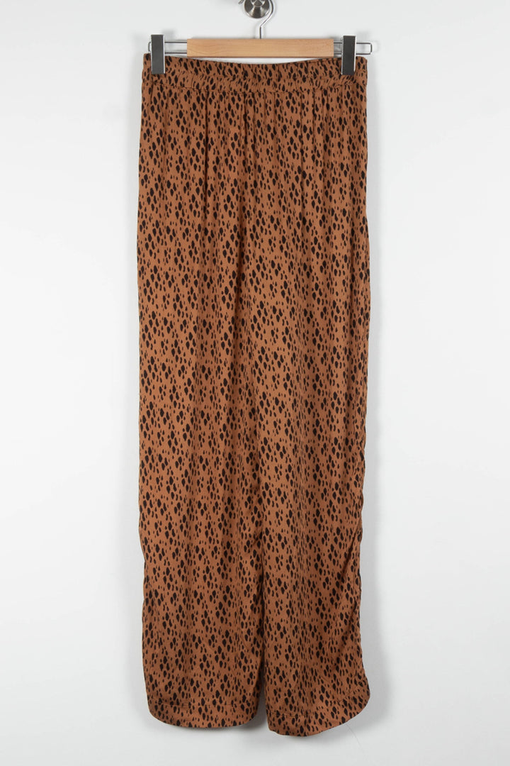 Pantalon Large Marron et Noir - Taille XS/34 de la marque Bizance | PARAD84195 - Vendu par Paradigme - Image 4