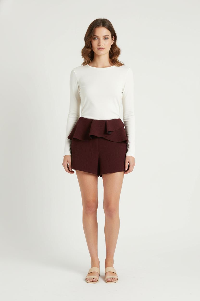Short Bordeaux - Taille S/36 de la marque Sandro | PARAD84200 - Vendu par Paradigme - Image 1