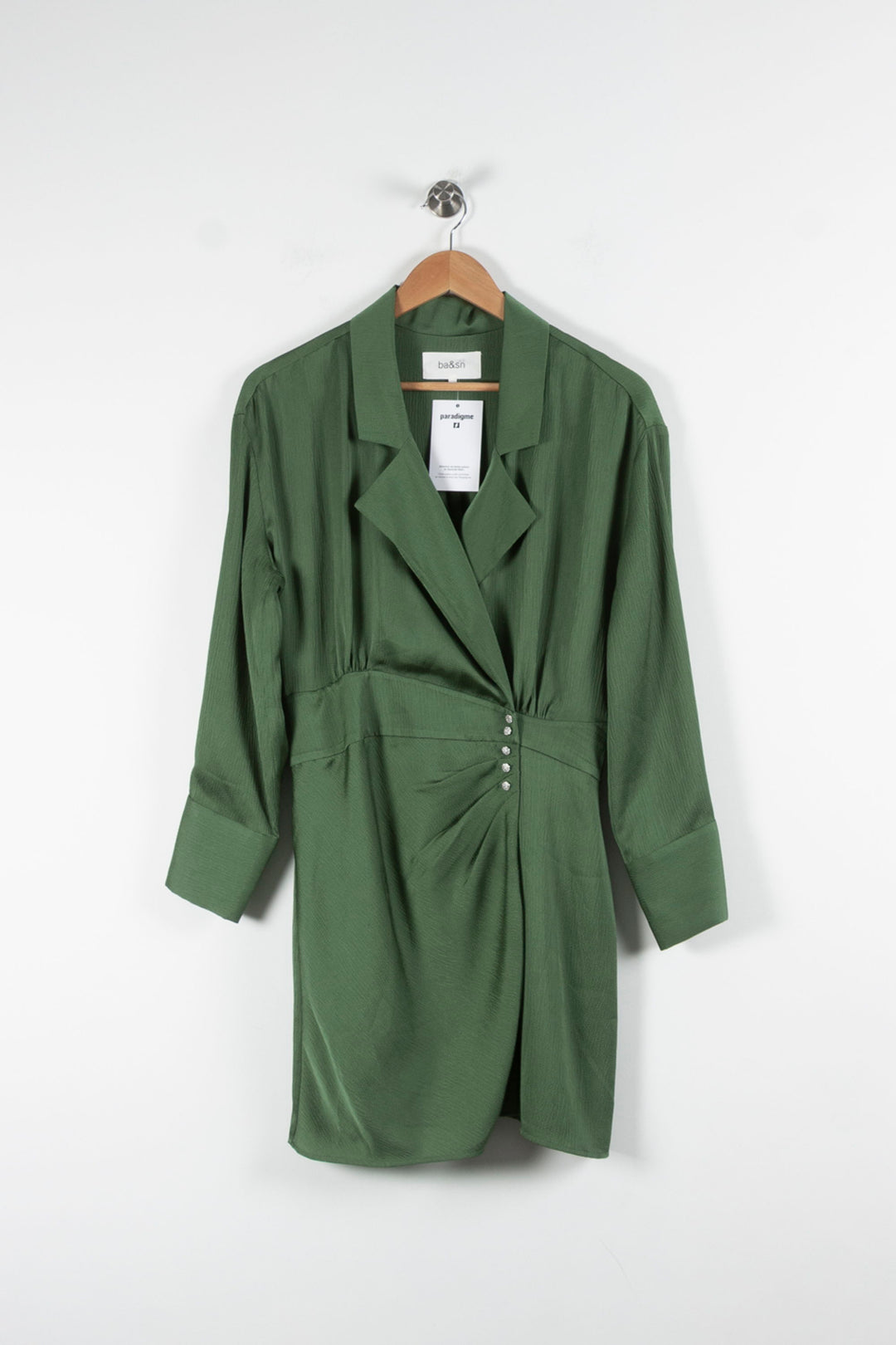 Robe Blazer Verte - Taille M/38 de la marque ba&sh | PARAD84206 - Vendu par Paradigme - Image 2