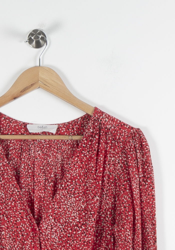 Blouse Rouge et Blanche - Taille M/38 de la marque ba&sh | PARAD84208 - Vendu par Paradigme - Image 3