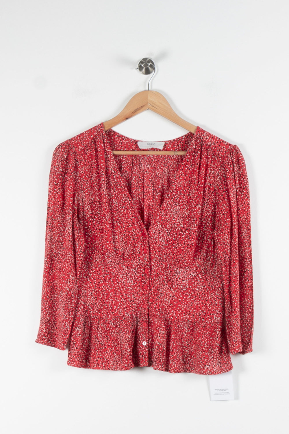 Blouse Rouge et Blanche - Taille M/38 de la marque ba&sh | PARAD84208 - Vendu par Paradigme - Image 2
