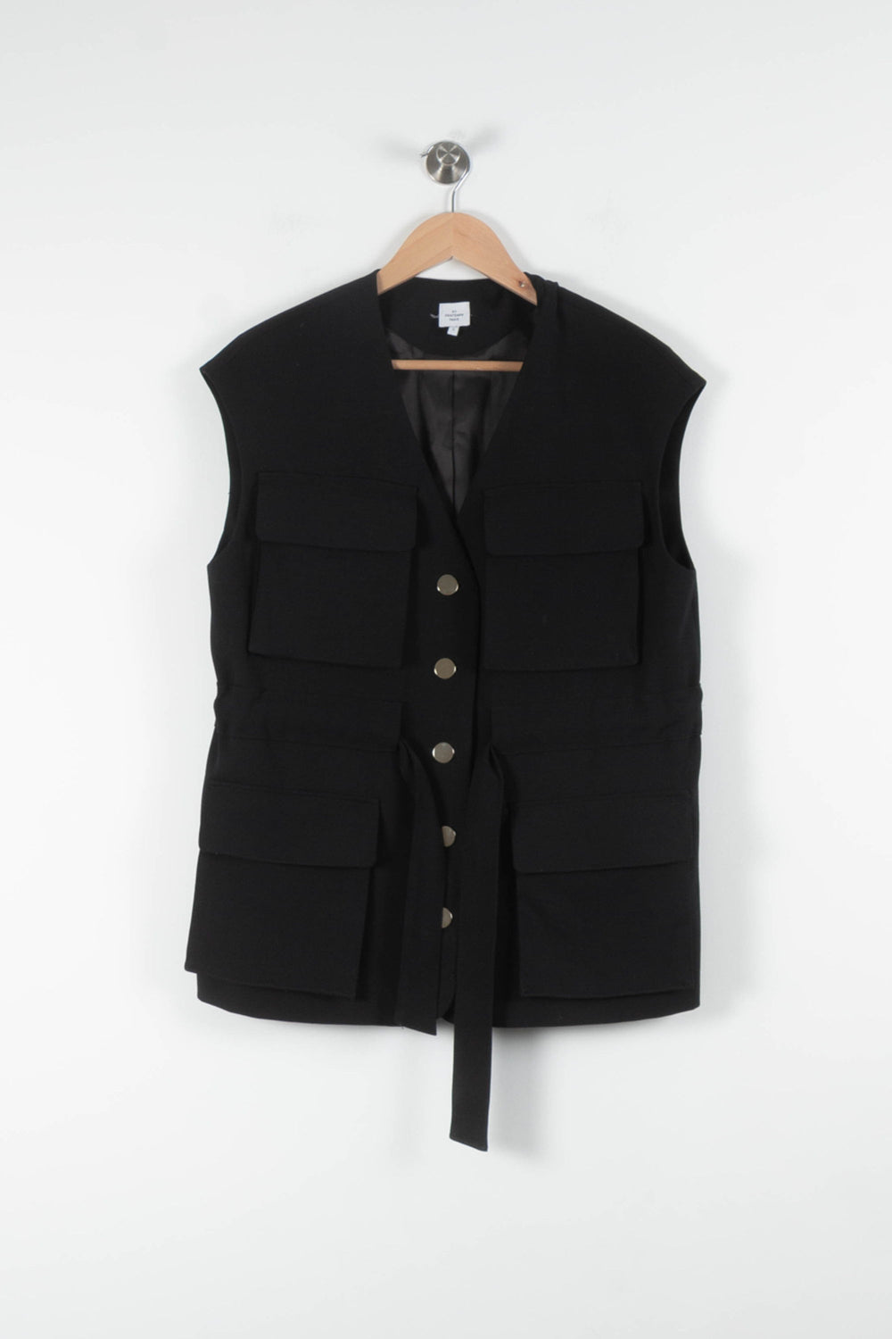 Gilet Sans Manches Noir - Taille S/36 de la marque Au Printemps Paris | PARAD84210 - Vendu par Paradigme - Image 2