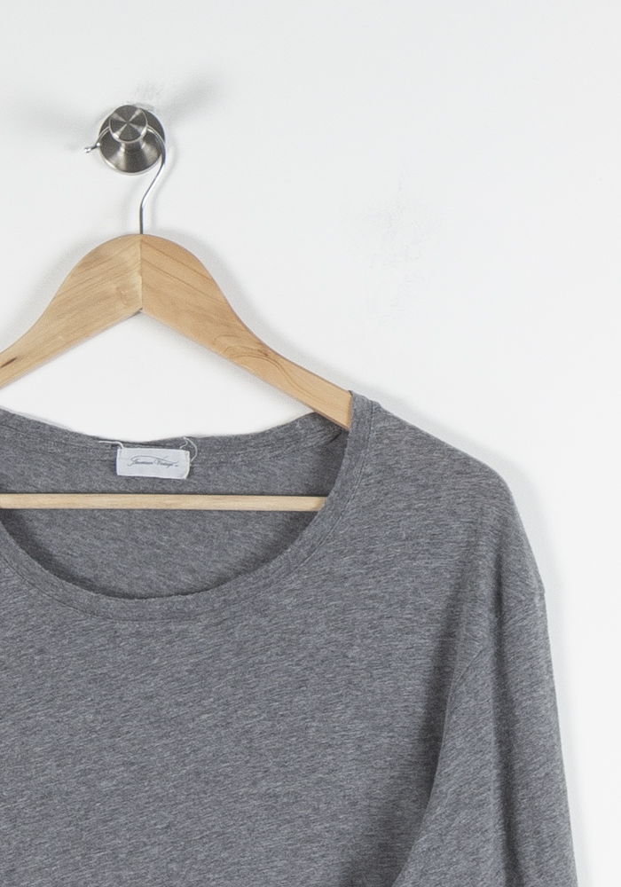 Sweatshirt Gris - Taille XL/42 de la marque American Vintage | PARAD84211 - Vendu par Paradigme - Image 3