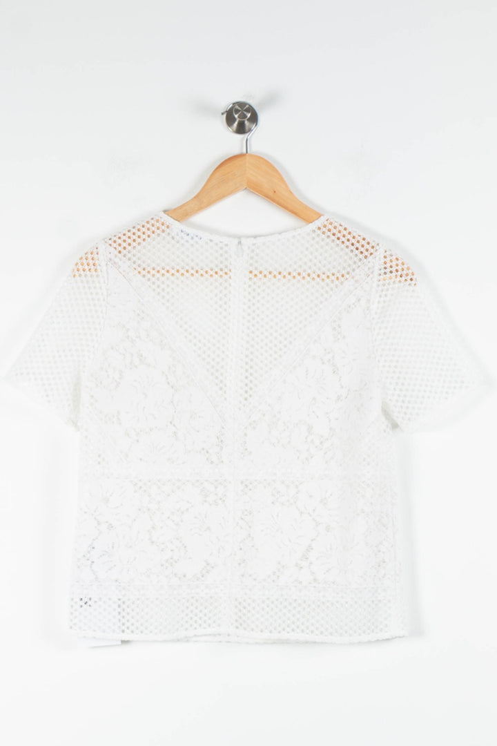 Blouse Blanche - Taille S/36 de la marque Claudie Pierlot | PARAD84222 - Vendu par Paradigme - Image 4