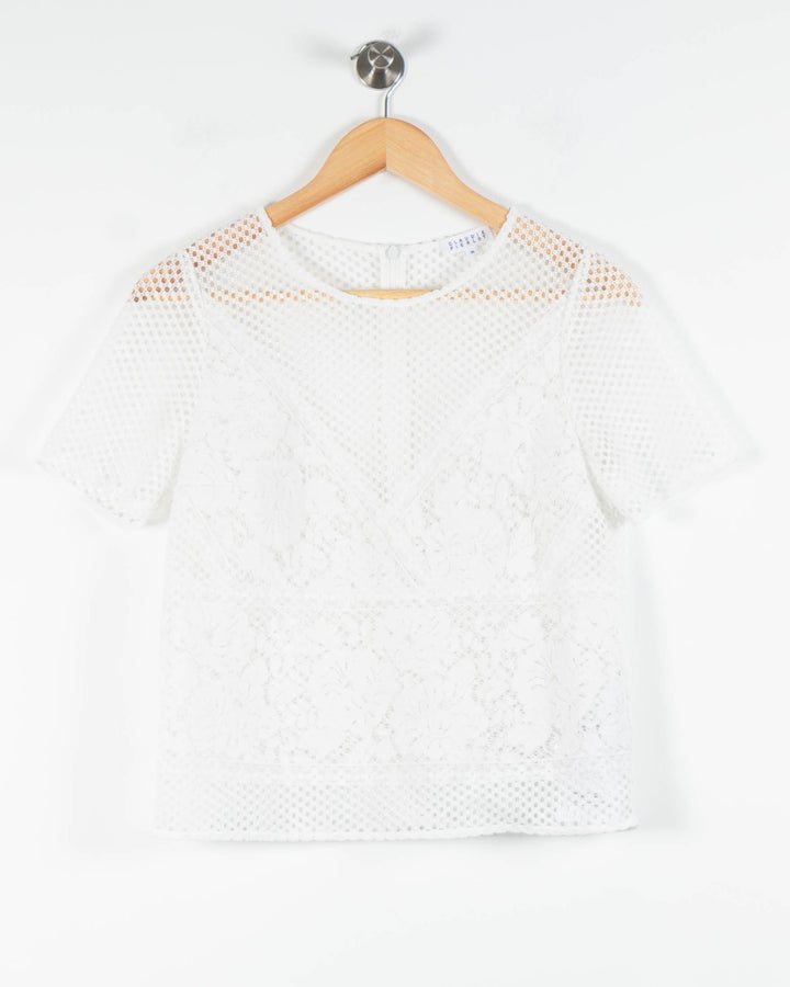 Blouse Blanche - Taille S/36 de la marque Claudie Pierlot | PARAD84222 - Vendu par Paradigme - Image 2