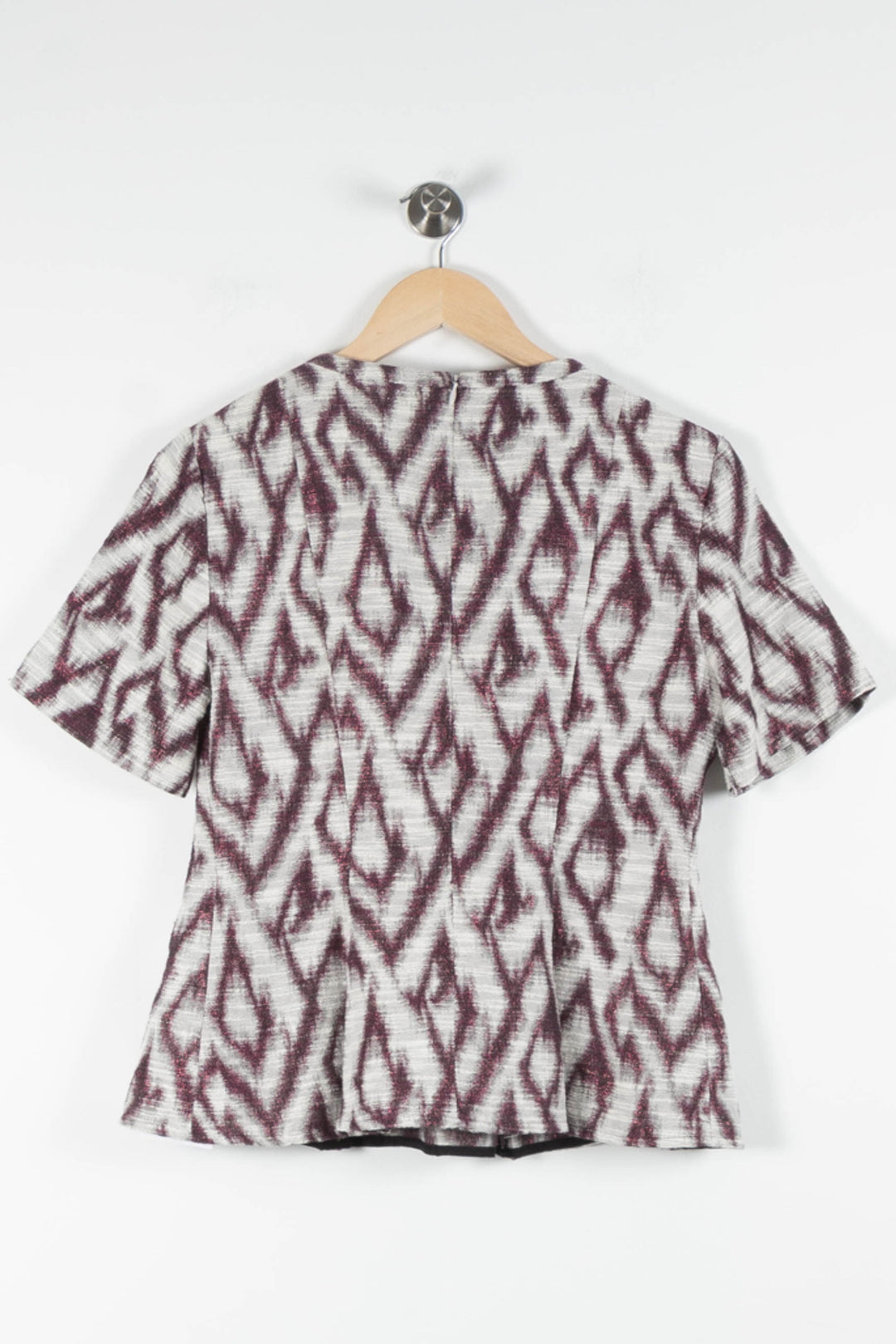 Blouse Blanche et Bordeaux - Taille M/38 de la marque ba&sh | PARAD84226 - Vendu par Paradigme - Image 4