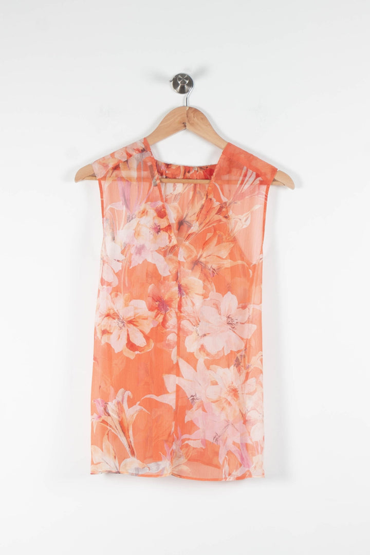 Débardeur Orange et Blanc - Taille S/36 de la marque ZAPA | PARAD84228 - Vendu par Paradigme - Image 4