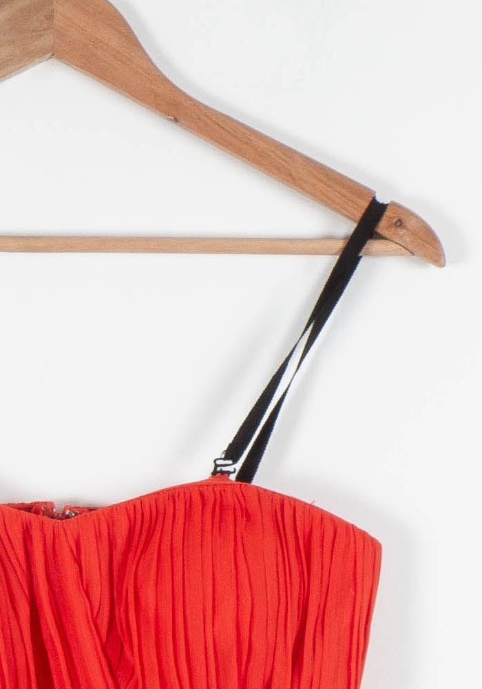 Robe Midi Rouge et Noire - Taille S/36 de la marque Maison 123 | PARAD84240 - Vendu par Paradigme - Image 3