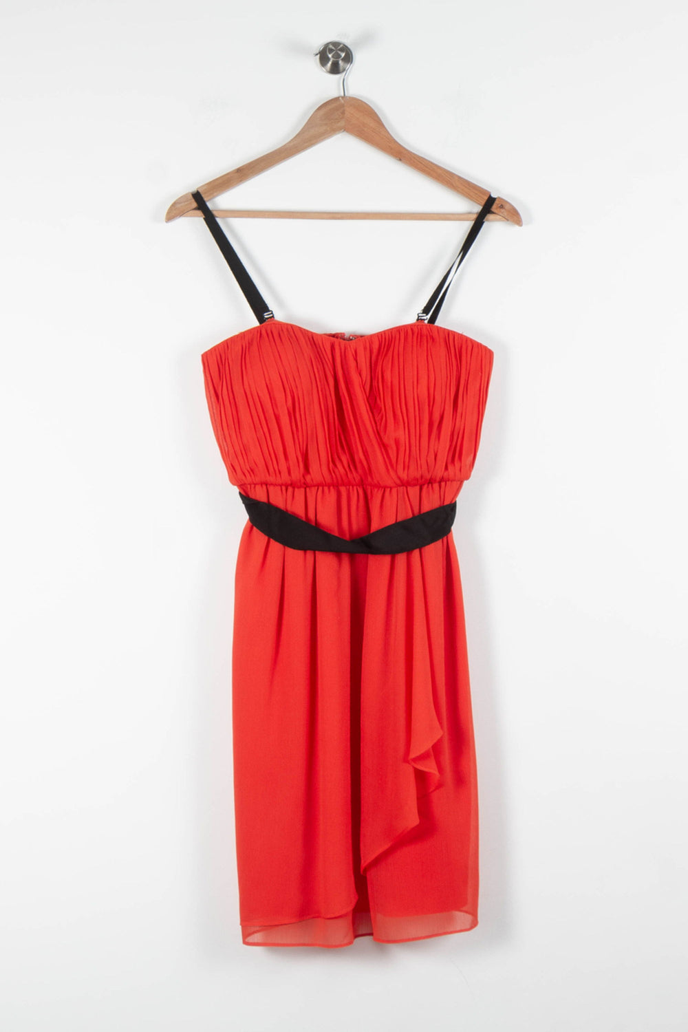 Robe Midi Rouge et Noire - Taille S/36 de la marque Maison 123 | PARAD84240 - Vendu par Paradigme - Image 2