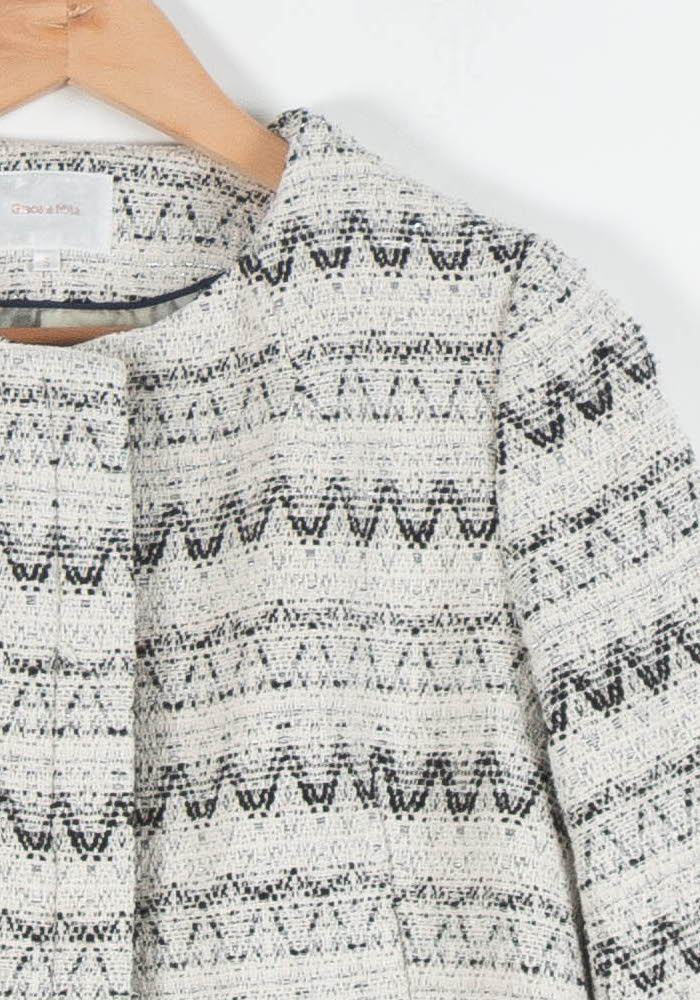 Manteau Beige et Noir - Taille S/36 de la marque Grace & Mila | PARAD84241 - Vendu par Paradigme - Image 3
