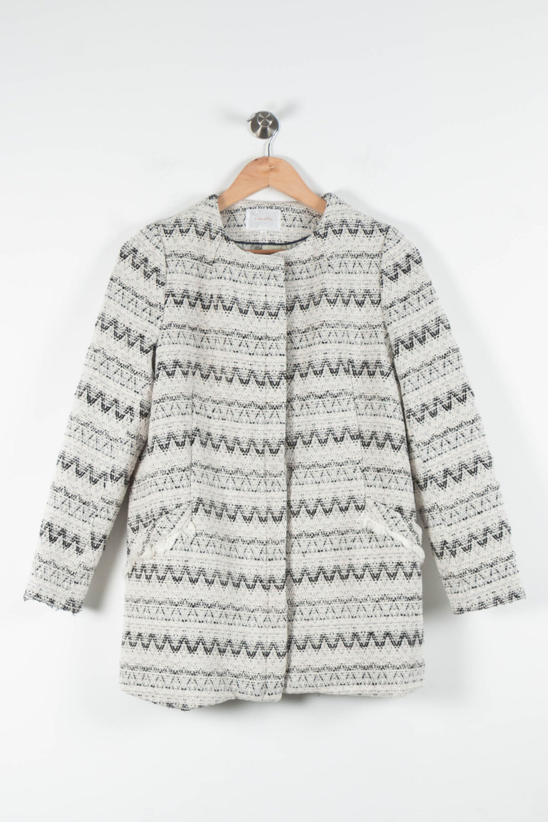 Manteau Beige et Noir - Taille S/36 de la marque Grace & Mila | PARAD84241 - Vendu par Paradigme - Image 2