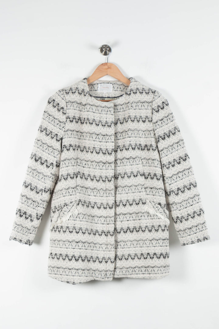 Manteau Beige et Noir - Taille S/36 de la marque Grace & Mila | PARAD84241 - Vendu par Paradigme - Image 2