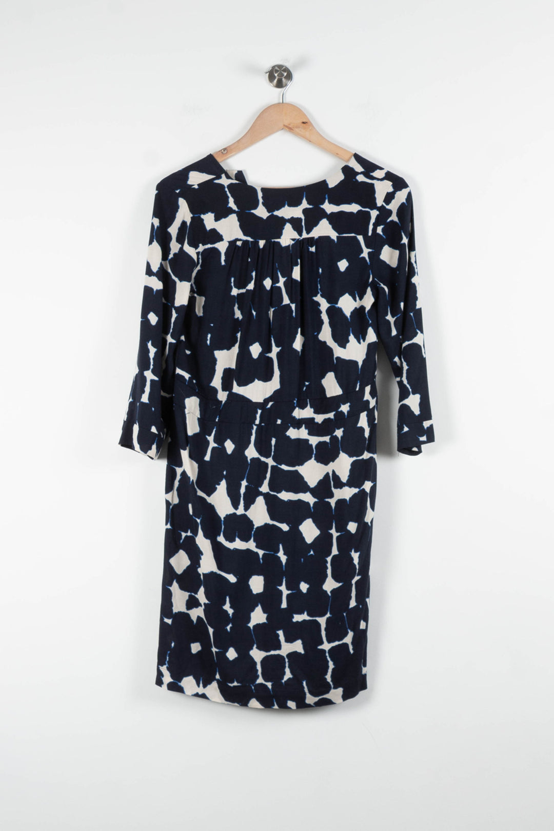 Robe Imprimée Bleue et Blanche - Taille XS/34 de la marque La Fée Maraboutée | PARAD84242 - Vendu par Paradigme - Image 4