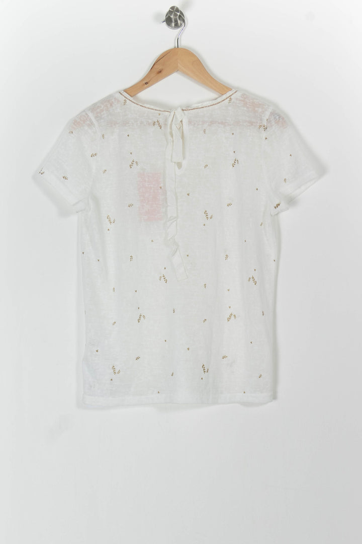 T-shirt Blanc - Taille M/38 de la marque Grace & Mila | PARAD84247 - Vendu par Paradigme - Image 4