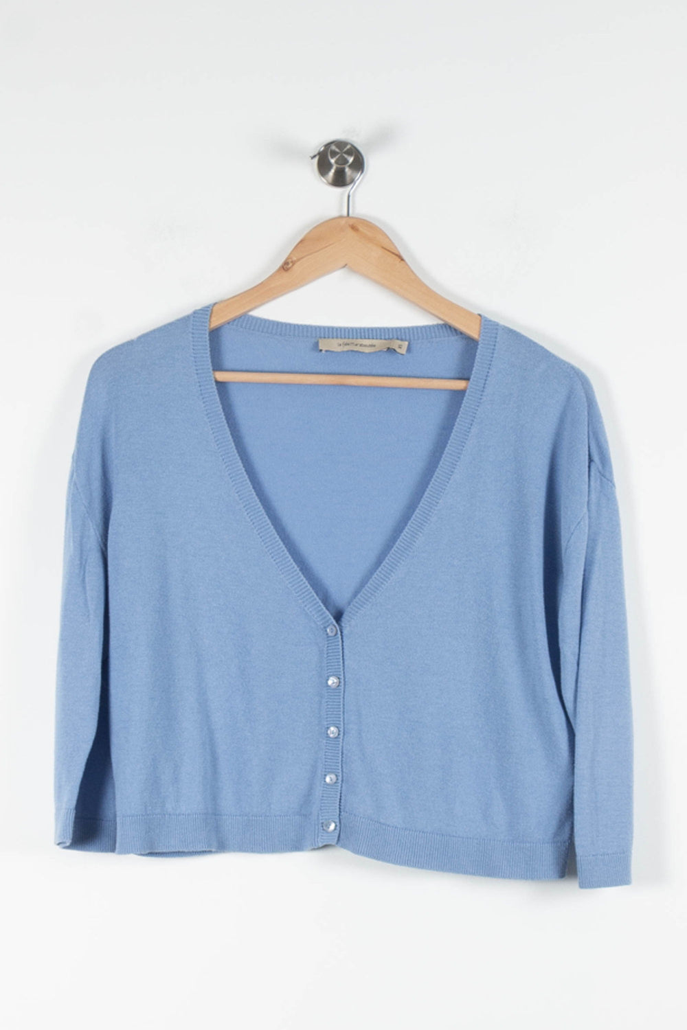 Cardigan Bleu - Taille XS/34 de la marque La Fée Maraboutée | PARAD84252 - Vendu par Paradigme - Image 2