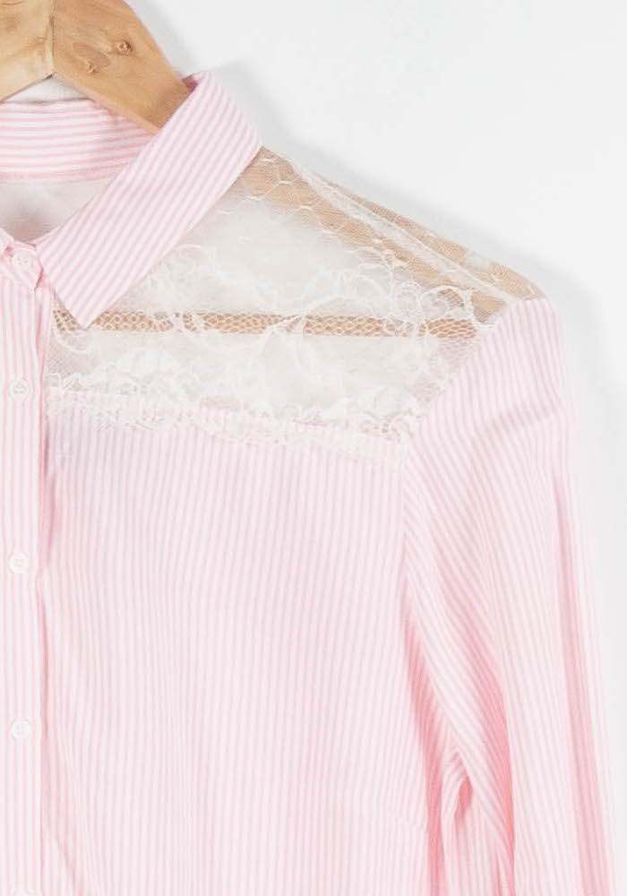 Chemise Rose et Blanche - Taille M/38 de la marque One Step | PARAD84258 - Vendu par Paradigme - Image 3