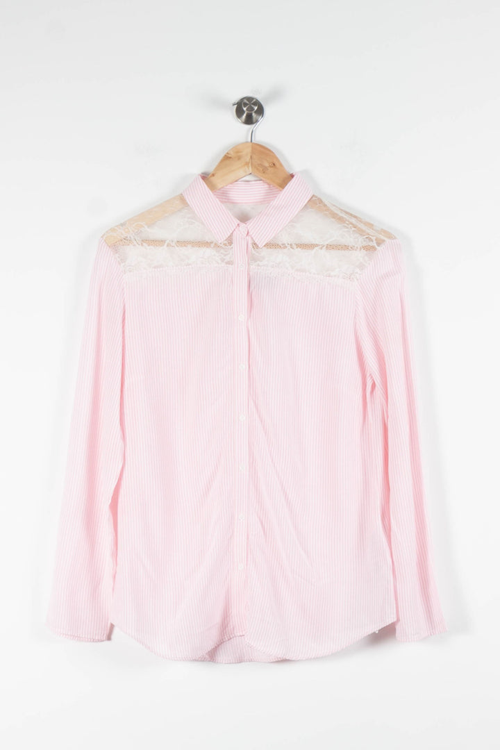 Chemise Rose et Blanche - Taille M/38 de la marque One Step | PARAD84258 - Vendu par Paradigme - Image 2
