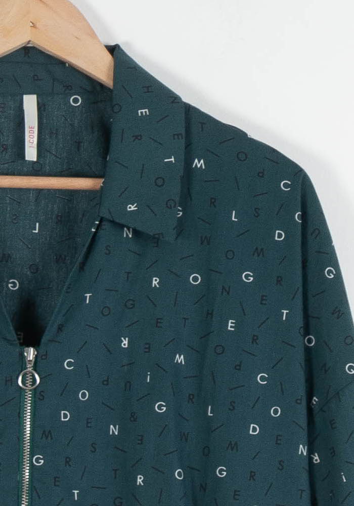Robe Chemise Verte - Taille L/40 de la marque I.Code | PARAD84259 - Vendu par Paradigme - Image 3