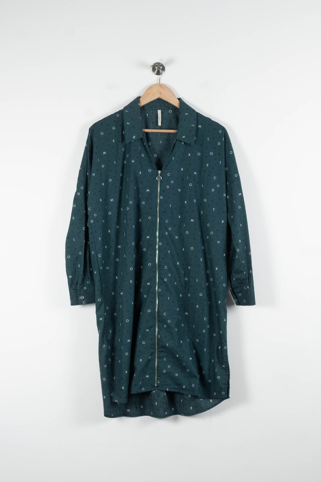 Robe Chemise Verte - Taille L/40 de la marque I.Code | PARAD84259 - Vendu par Paradigme - Image 2