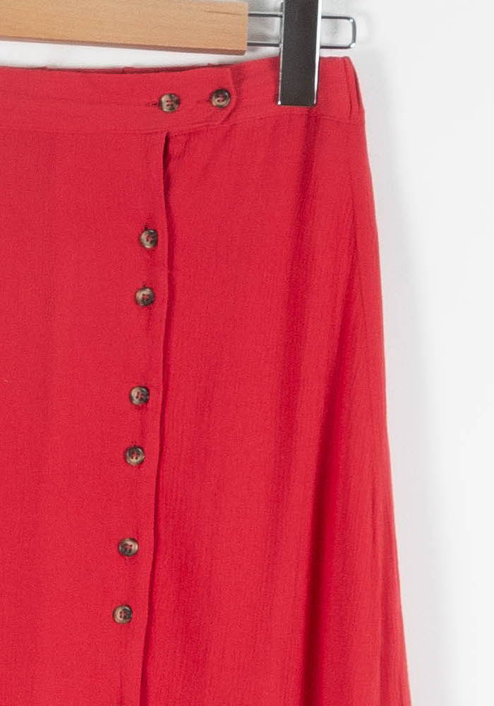 Jupe Boutonnée Rouge - Taille M/38 de la marque Karl Marc John | PARAD84261 - Vendu par Paradigme - Image 3