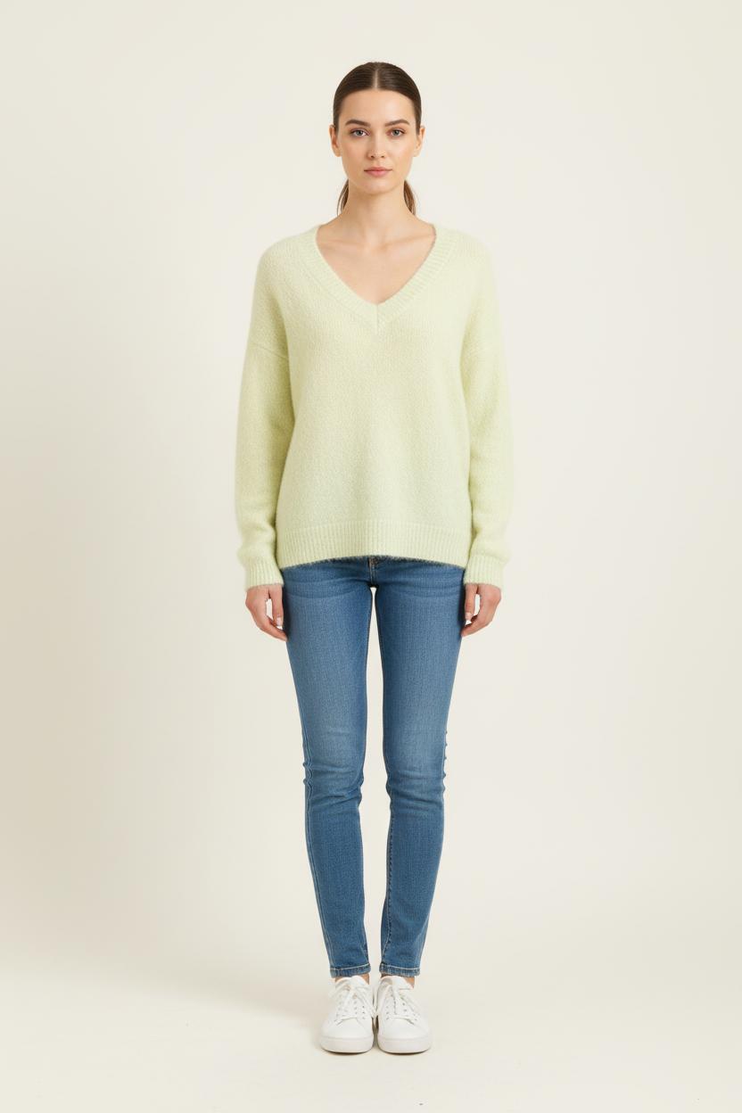 Pull Jaune - Taille M/38 de la marque Des petits hauts | PARAD84263 - Vendu par Paradigme - Image 1