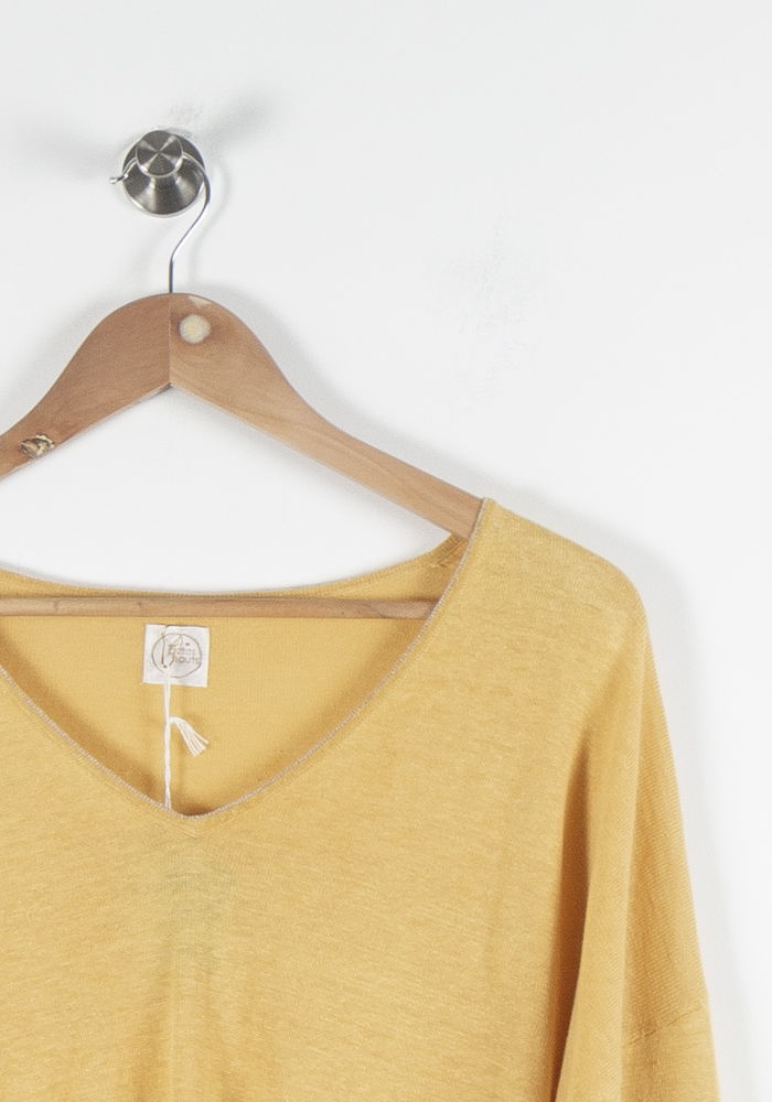 Pull Jaune - Taille S/36 de la marque Des petits hauts | PARAD84266 - Vendu par Paradigme - Image 3