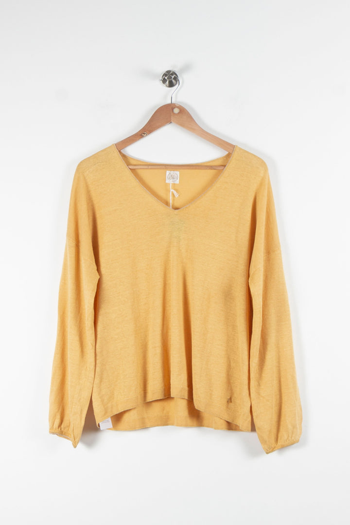 Pull Jaune - Taille S/36 de la marque Des petits hauts | PARAD84266 - Vendu par Paradigme - Image 2
