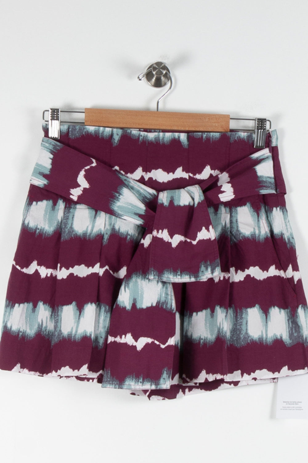 Short Bordeaux et Blanc - Taille M/38 de la marque Sézane | PARAD84274 - Vendu par Paradigme - Image 2