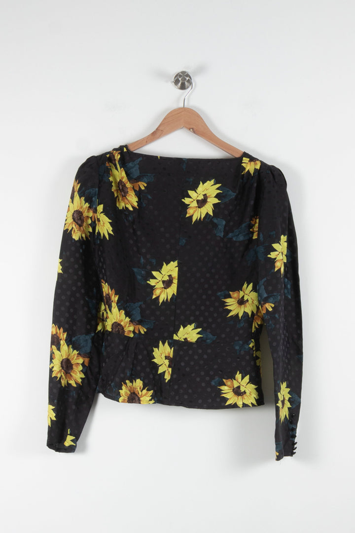 Blouse Noire et Jaune - Taille S/36 de la marque The Kooples | PARAD84285 - Vendu par Paradigme - Image 4