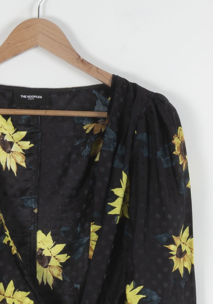 Blouse Noire et Jaune - Taille S/36 de la marque The Kooples | PARAD84285 - Vendu par Paradigme - Image 3