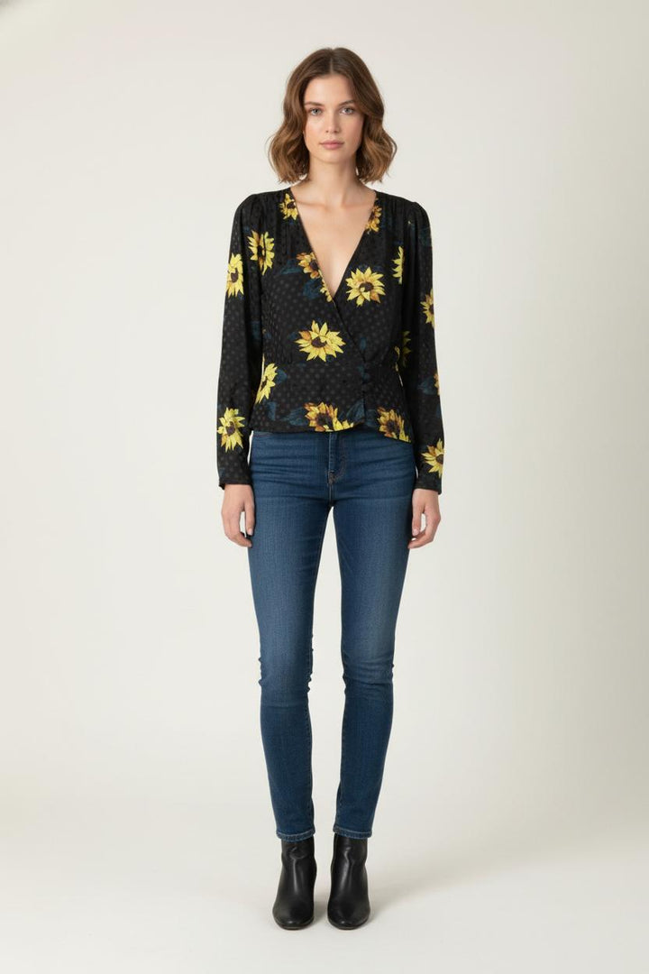Blouse Noire et Jaune - Taille S/36 de la marque The Kooples | PARAD84285 - Vendu par Paradigme - Image 1