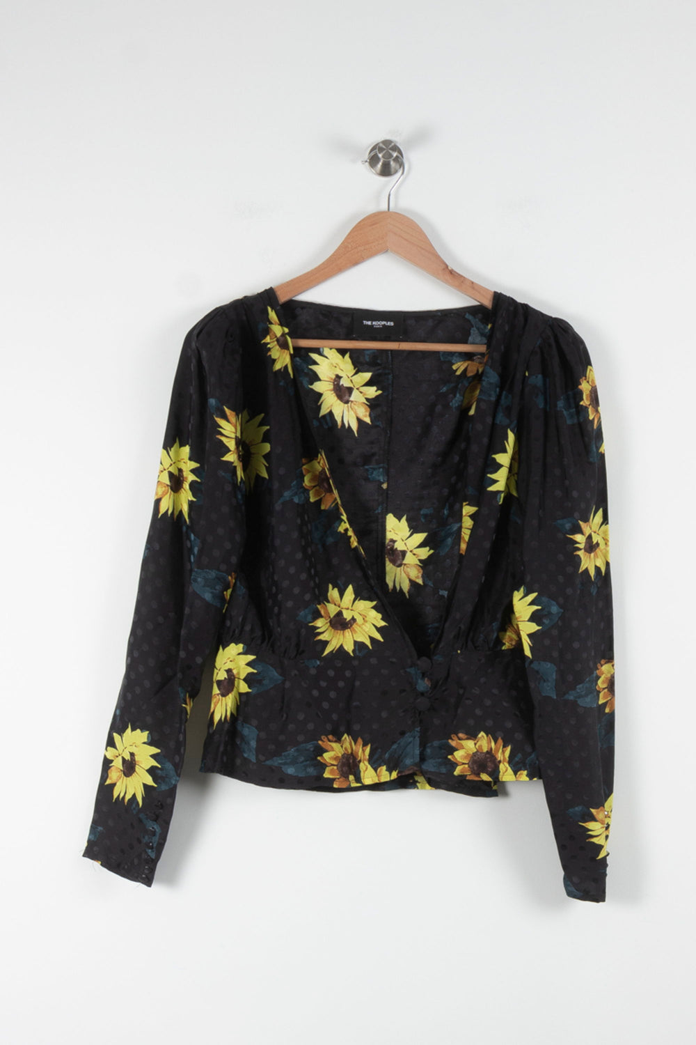 Blouse Noire et Jaune - Taille S/36 de la marque The Kooples | PARAD84285 - Vendu par Paradigme - Image 2