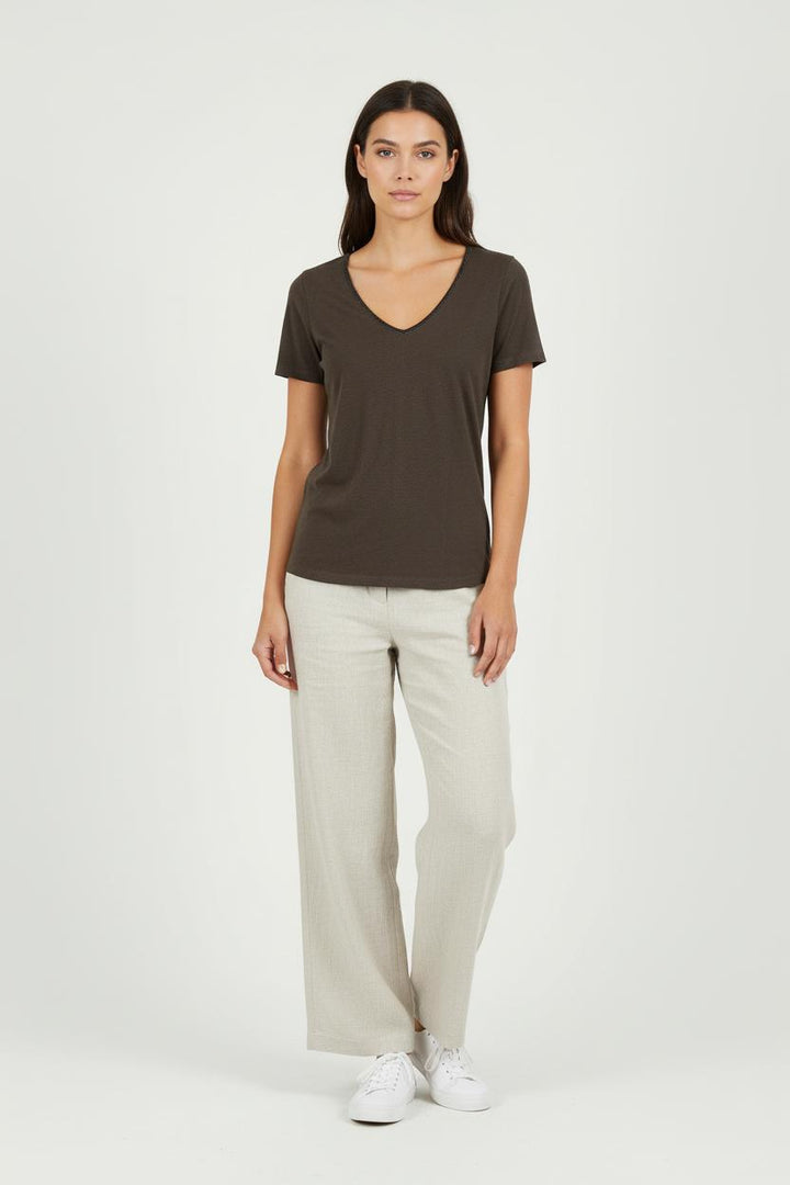 Tee-shirt Marron - Taille S/36 de la marque ZAPA | PARAD84302 - Vendu par Paradigme - Image 1